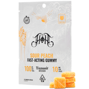 HEAVY HITTERS - [HEAVY HITTERS] THC Nano Gummies - 100mg - Sour Peach (S)