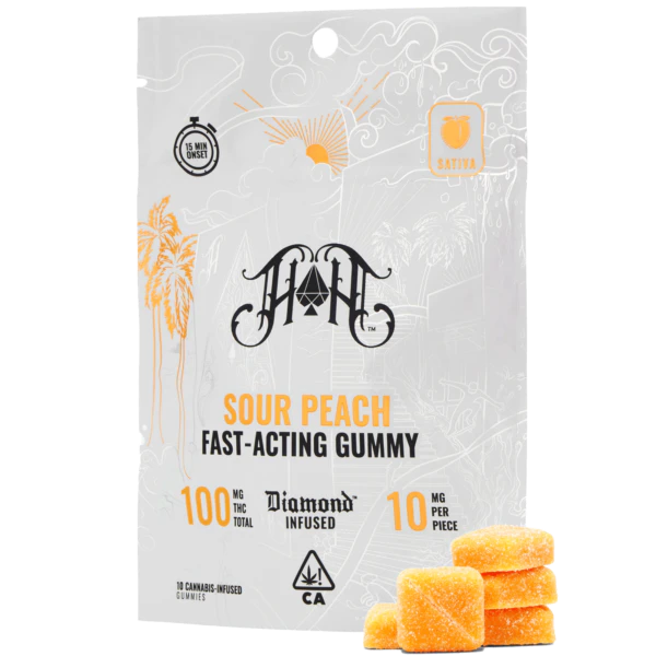 HEAVY HITTERS - [HEAVY HITTERS] THC Nano Gummies - 100mg - Sour Peach (S) Main Image