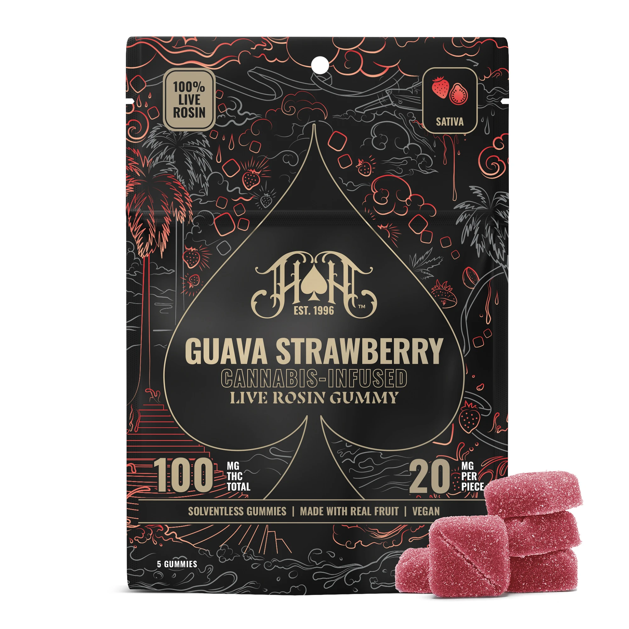 Heavy Hitters - Heavy Hitters Guava Strawberry Gummies | E20 Main Image