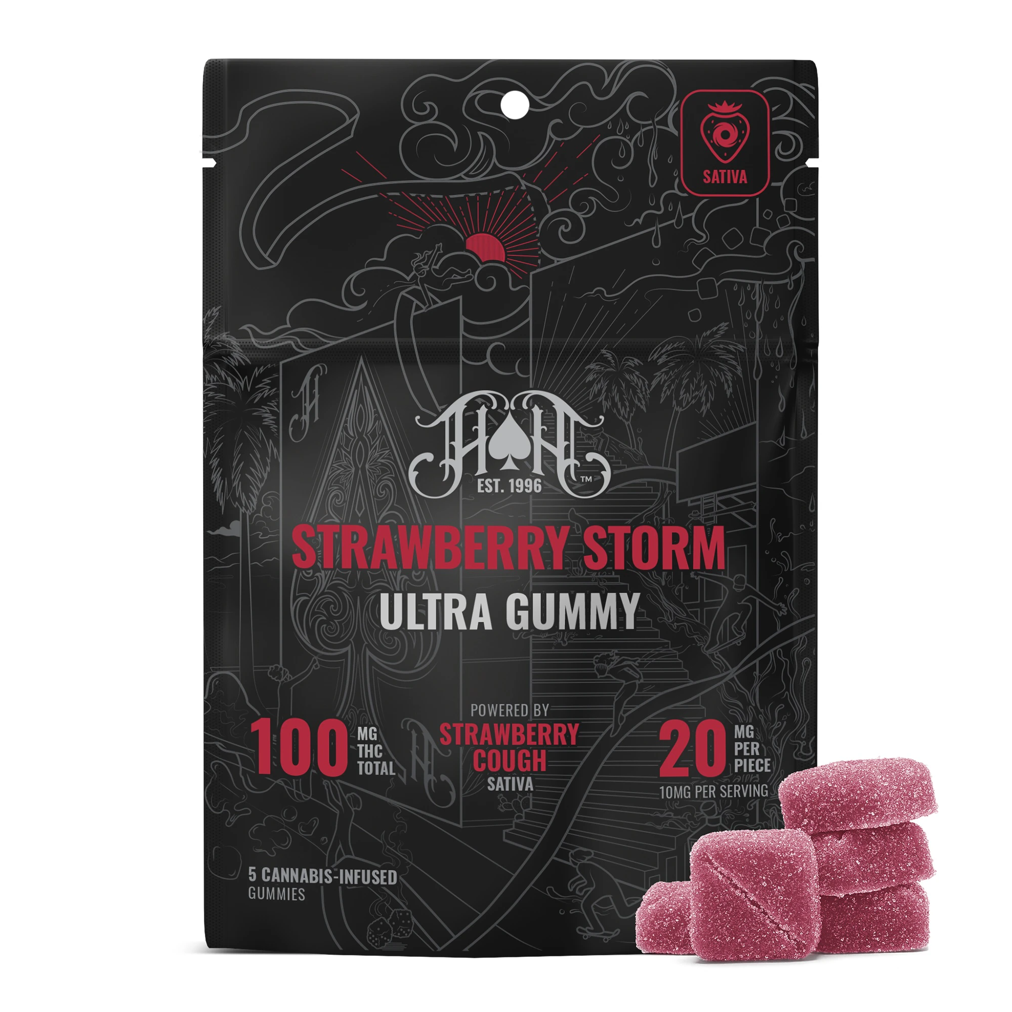Heavy Hitters - Heavy Hitters Strawberry Storm Gummies | E17 Main Image