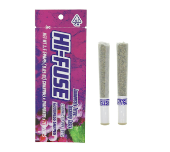 HI FUSE - HI FUSE | GOODNESS GRAPES - 2PK INFUSED | PREROLL | 3G