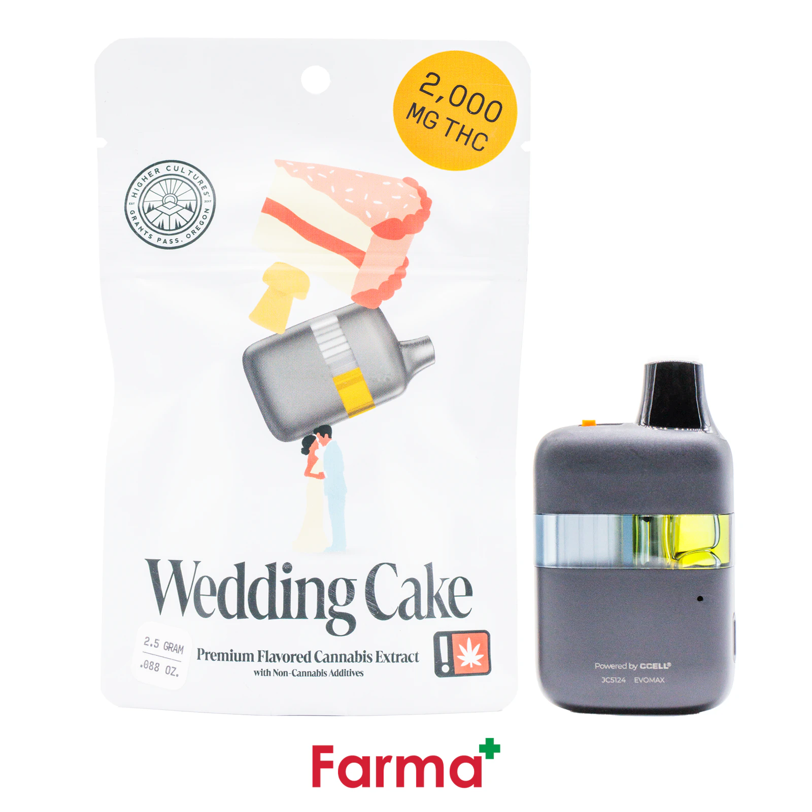Higher Cultures - Higher Cultures Wedding Cake Flavored AIO 2.5g Main Image