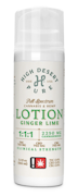 HIGH DESERT PURE: Ginger Lime 1:1 (THC:CBD) Clinical Strength Lotion 100ml