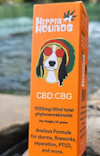 Hippie Hounds 1000mg tincture (CBD:CBG 1:1) - 30ml