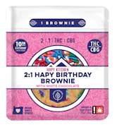White Chocolate "Hapy Birthday" Brownie | 150mg 2:1 (THC:CBG)