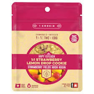 HAPY KITCHEN - HK | Strawberry Lemon Drop | 100mg 1:1 THC:CBD Hash Rosin Cookie