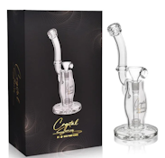 High Point Glass - Crystal Series 13" Curvy Body Low Profile Downstem Matrix Water Pipe Box Set - with 14m Bowl