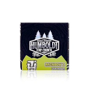 HUMBOLDT TERP COUNCIL - Concentrate - Rainbow Z - Live Rosin - 1G