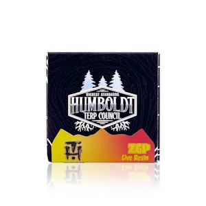 HUMBOLDT TERP COUNCIL - HUMBOLDT TERP COUNCIL - Concentrate - ZGP - Live Resin - 1G