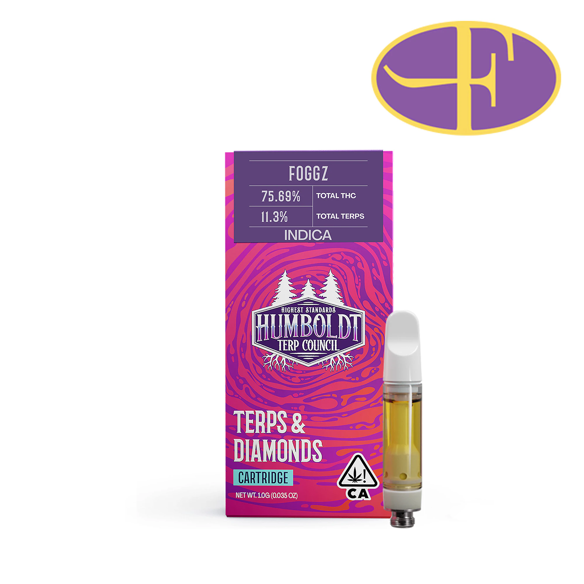 Humboldt Terp Council - FoggZ Live Resin Vape Cartridge Main Image