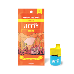 Jetty Extracts - Gelato - 1G High THC Mini Tank AIO