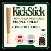 Kick Sticks | Inf PR CR 1pk/1g [H] | Purple Oreoz X Bigfoot Kush