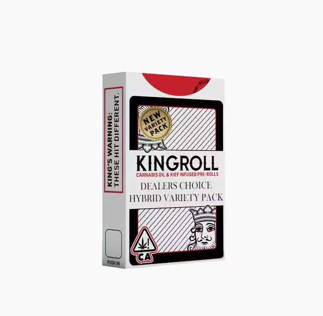 KINGPEN - KINGROLL 4 PACK VARIETY - HYBRID MIX #4 .75G - KINGPEN Main Image
