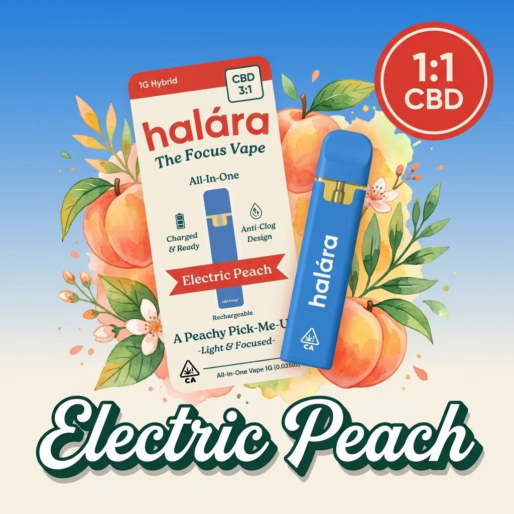 Halara - Halara | Electric Peach | 3:1 High CBD| AIO Main Image