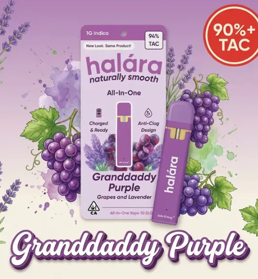 Halara - Halara | Granddaddy Purple | All-In-One Vape | 1g Main Image
