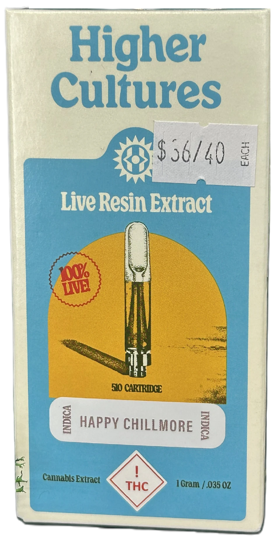 Higher Cultures - Happy Chillmore (1G) | Live Resin 510 Vape | Indica Main Image