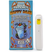 Blue Razz 1g Distillate All In One Cart - Happy Daze