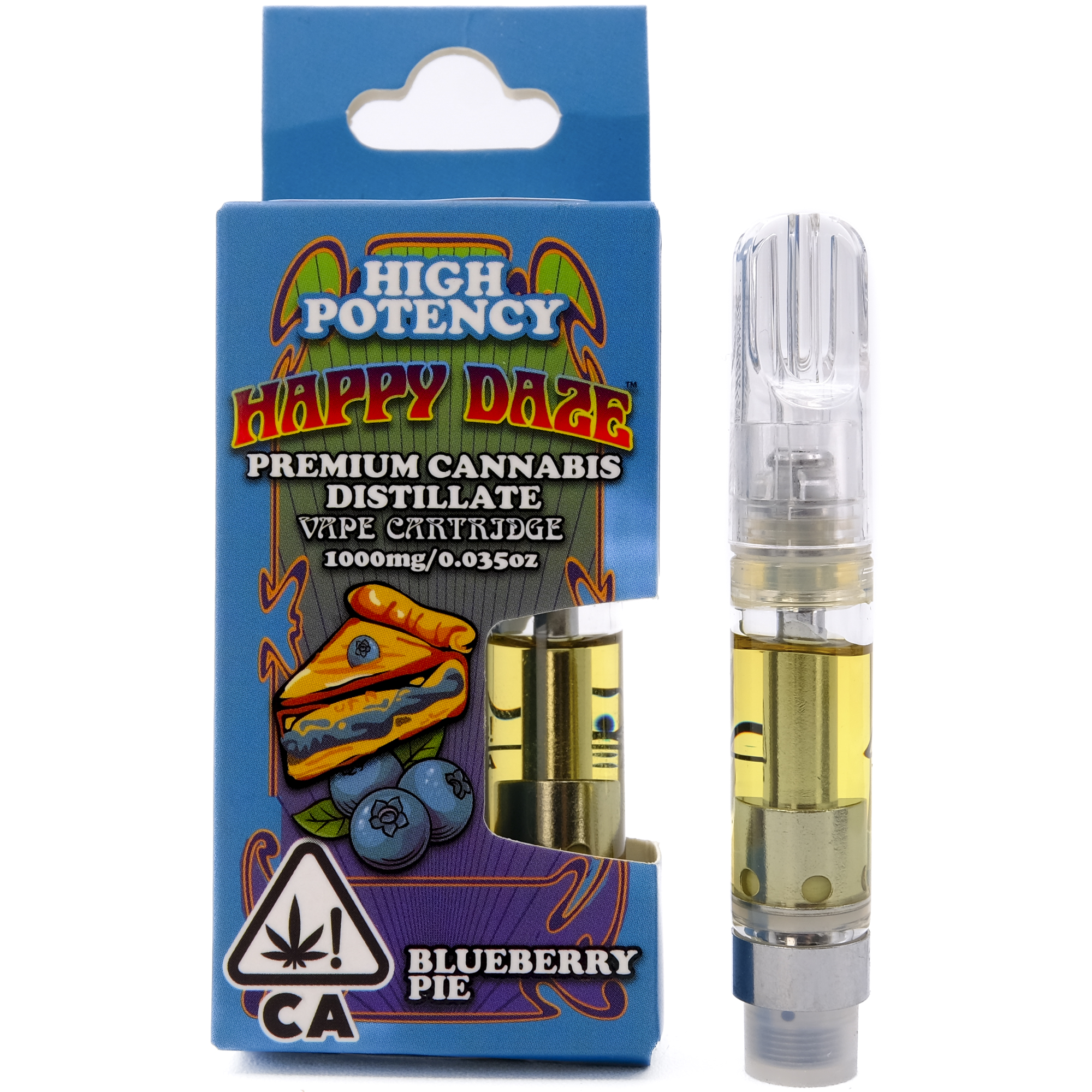 Blueberry Pie 1g quality Distillate Cart