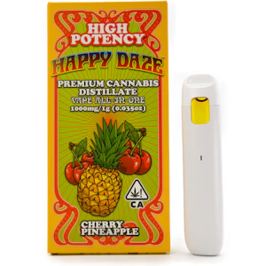 HAPPY DAZE - Cherry Pineapple 1g Distillate All In One Cart - Happy Daze