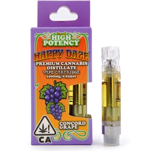 Happy Daze - Concord Grape 1g Distillate Cart - Happy Daze