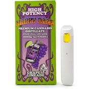 Grape Limeade 1g Distillate All In One Cart - Happy Daze