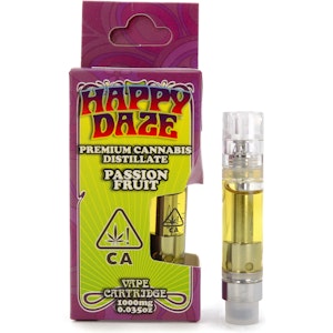 HAPPY DAZE - Passion Fruit 1g Distillate Cart - Happy Daze