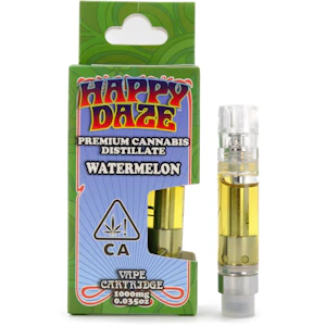Happy Daze - Watermelon 1g Distillate Cart - Happy Daze