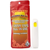  Cherry Pineapple 1g Distillate All In One Cart - Happy Daze