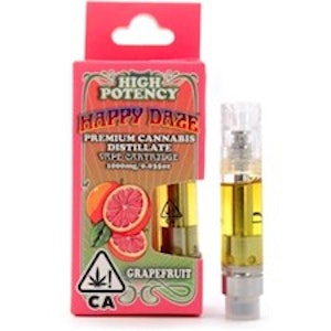 HAPPY DAZE - Grapefruit 1g Distillate Cart - Happy Daze