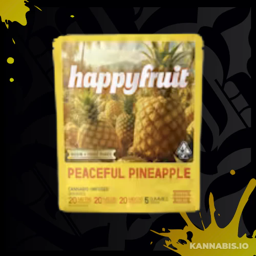 Happy Fruit - Happy Fruit - Peaceful Pineapple Rosin with Minor Cannabinoids Gummies |100mg Main Image