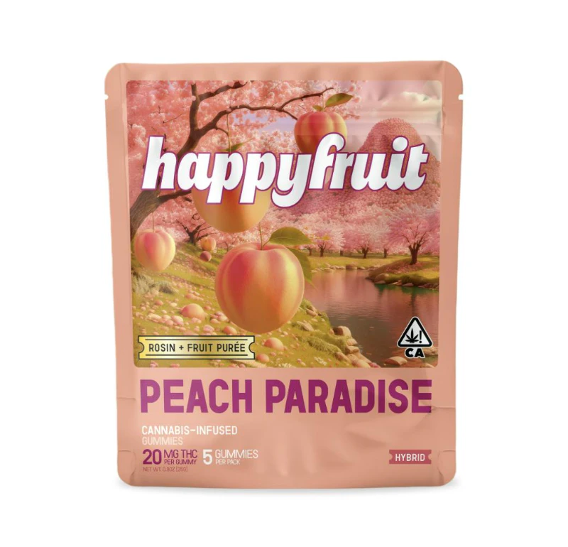 Happy Fruit - Happy Fruit - Peach Paradise Rosin Gummies 5pk 100mg Main Image