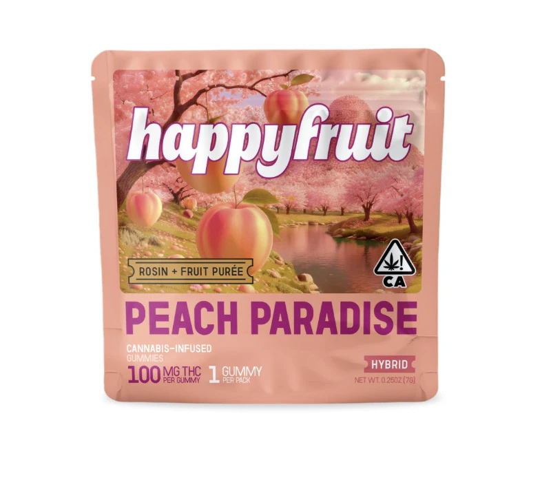 Happy Fruit - Happy Fruit - Peach Paradise Single Gummy 100mg Main Image