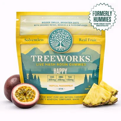 Treeworks - Happy 1:3:3 THC:CBG:CBD - 100mg Rosin Gummies - Treeworks Main Image