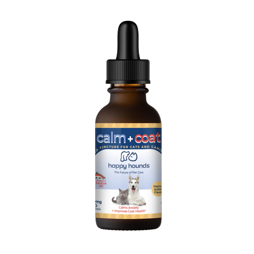HAPPY HOUNDS - Calm + Coat CBD Tincture For Dogs 30ML Main Image