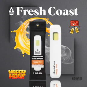 Fresh Coast Pure Live Rosin Disposable Happy Hour 1g