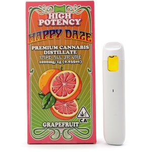 HAPPY DAZE - Grapefruit 1g Distillate All In One Cart - Happy Daze
