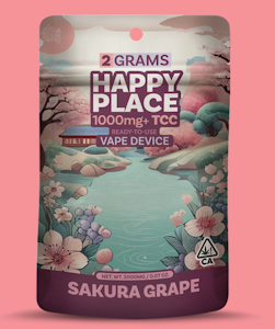 Happy Place Vape - Sakura Grape 2 gram AIO