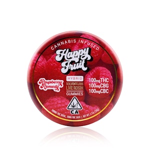 HAPPY FRUIT - HAPPY FRUIT - Edible - Raspberry Remedy - Rosin Gummies - 100MG