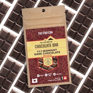 Hapy Kitchen - Midnight 1:1:1 Dark Chocolate, Chocolate Bar, Mini Bar