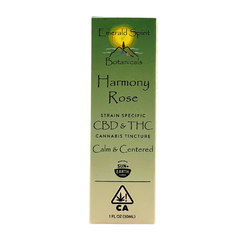 Emerald Spirit Botanicals - Emerald Spirit - Harmony Rose - CBD/THC - Tincture - 30ml Main Image