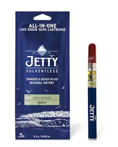 Jetty - Hash Burger Live Rosin Solventless Starter Kit 0.5G (Battery + Charger)