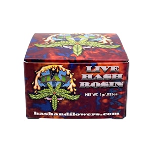 HASH AND FLOWERS - UNLEADED ROSIN 1G - HASH AND FLOWERS