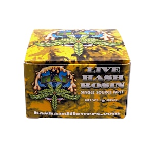 HASH AND FLOWERS - LIVE ROSIN - HONEY BANANA 1G - HASH AND FLOWERS