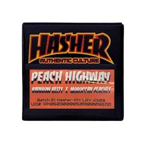 HASHER - PEACH HIGHWAY - COLD CURE HASH ROSIN 1G - HASHER