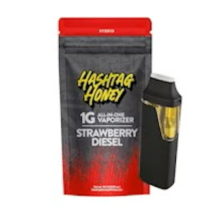 HASHTAG HONEY - Hashtag Honey: Strawberry Diesel 1g Disposable AIO