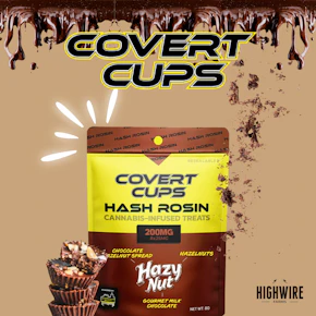 Covert Cups Hash Rosin Cups Hazy Nut 200mg