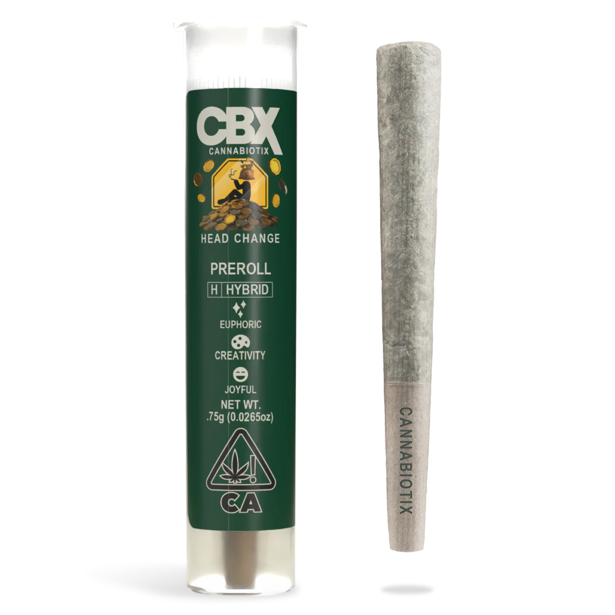 CBX: Cannabiotix - Head Change (H) | .75g Indoor Preroll | CBX Main Image
