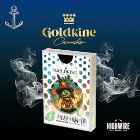 Goldkine Head Hunter Bubble Hash Infused Prerolls 5pk (5x.6)