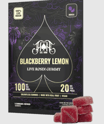 Heavy Hitters - Blackberry Lemon Live Rosin Gummies 5pk Main Image