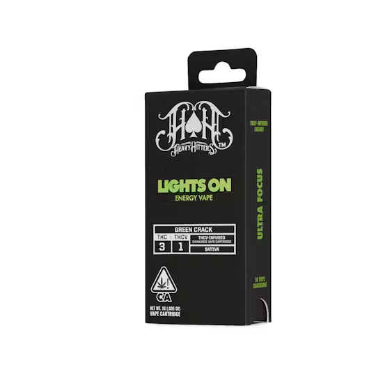 Heavy Hitters | Lights On | THCv Energy | Cartridge